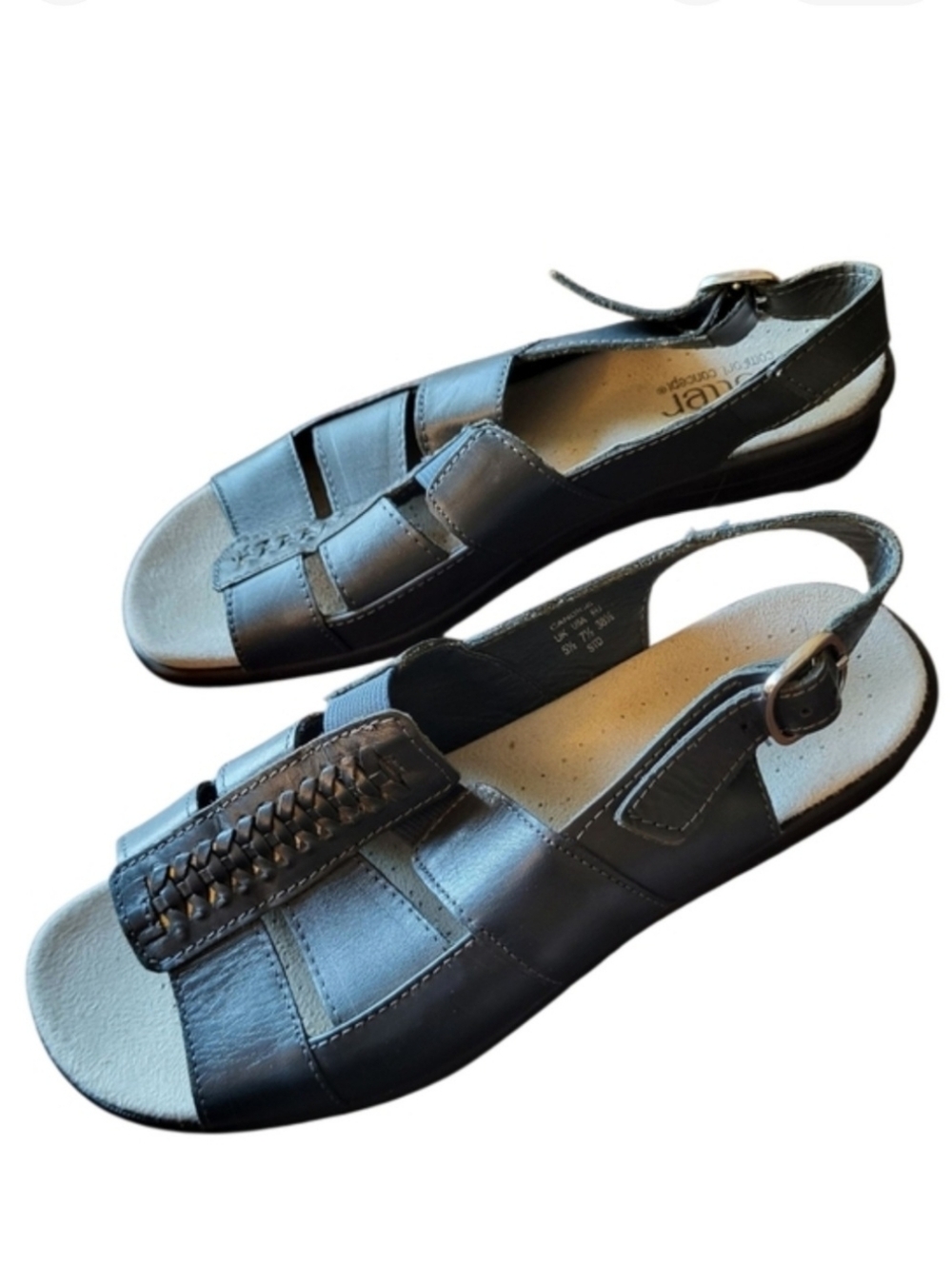 Hotter Comfort Concept Blue Candice Slingback Sandals - Size 7.5